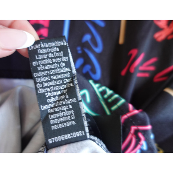 Fresh Prints Shirt Mens 5XL Black Neon Tokyo Print Oversized Savage Street Pop - Picture 7 of 7